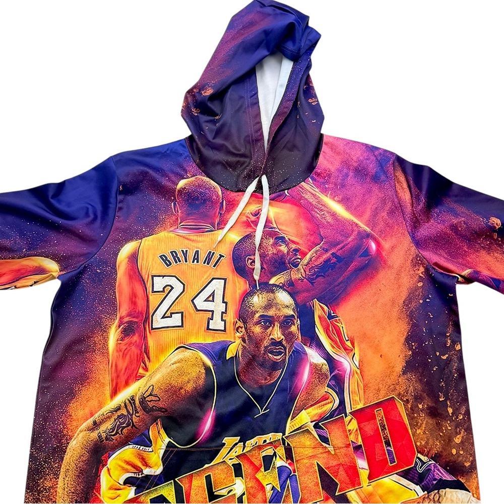 Kobe Bryant Hoodie Mens 4XL Black Lakers‎ Mamba Graphic Basketball Pullover